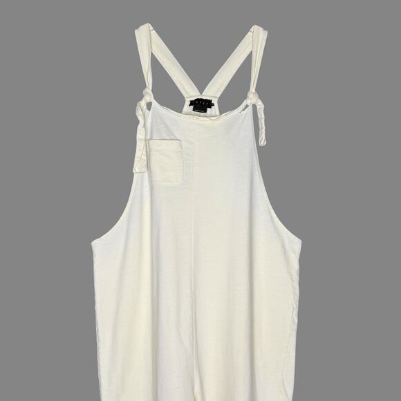 Hatch S Zadie Maternity Jumpsuit Overalls Cream Ivory Bump Friendly 100% Cotton - Picture 4 of 10